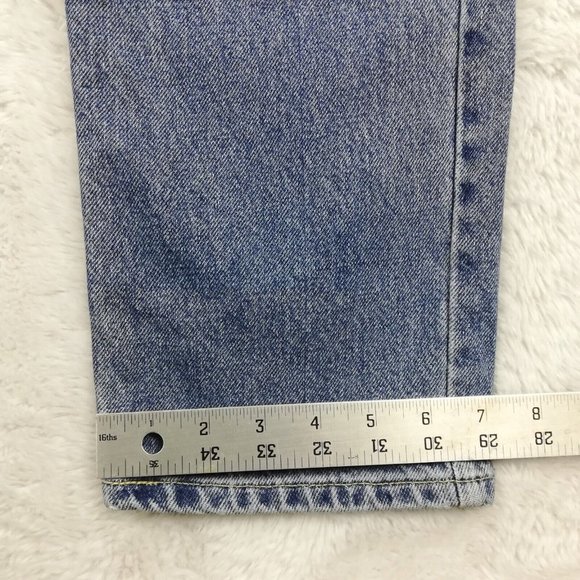 Vintage Tommy Hilfiger Womens Jeans Straight Leg Denim Flag Spellout‎ Logo 30 - Picture 6 of 12